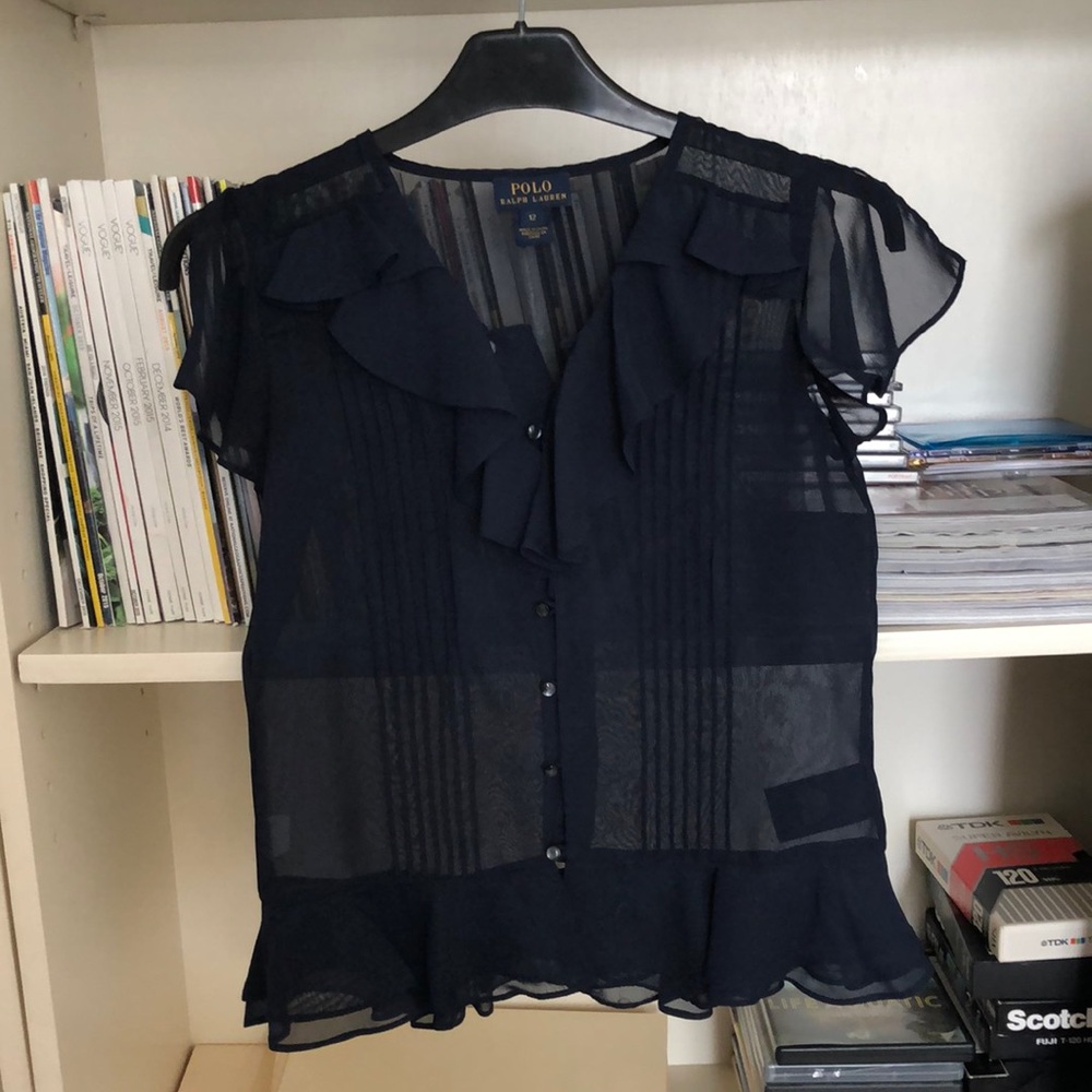 Girl’s navy blue blouse